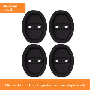 MONLEYTA | Thickened Silicone Car Door Lock Cover Protection Case Comprehensive Protection Buffer Pad Anti-Collision Sticker Universal