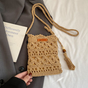 TANGKOU | Bohemian Cotton Lace Weave Beach Bag