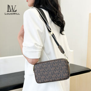 LouisWill กระเป๋าใส่เอกสารสะพายข้างสำหรับผู้หญิงกระเป๋าด้านในมีซิปสายพาดไหล่ปรับได้กระเป๋าเป้สะพายย้อนยุคความจุขนาดใหญ่กระเป๋าหมอนกระเป๋ากระเป๋าสะพายบ่า