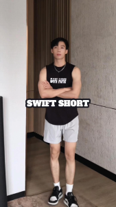 Quần short nam SWIFT BAMI HOME chất liệu dù thoáng khí lưng thun 8cm co giãn thoải mái QB08