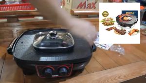 Nồi lẩu nướng 2in1 Matika MTK-4020 công suất 1700W nồi lẩu nướng điện đa năng MATIKA MTK-4020 nồi lẩu nướng điện matika bếp lẩu nướng điện đa năng matika mtk-4020 bếp lẩu nướng với thiết kế sang trọng rễ sử dụng.