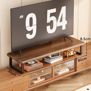 evesigar | Height Increasing Wooden Storage TV Stand