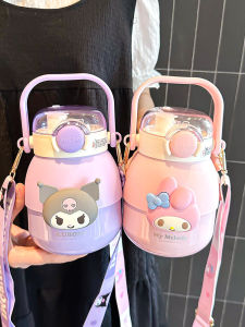 แก้วน้ำอุ่นแบบทรงกลมความจุขนาดใหญ่สำหรับเด็ก แก้วน้ำสำหรับเด็กนักเรียน แก้วน้ำสแตนเลสเกรดอาหาร 316 สำหรับเด็กผู้หญิง