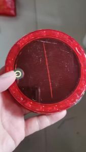 Solar Power Red Warning Flash Light Strong Magnet Truck Night Width Tail Light Brake Car Anti-Rear Collision LED Indicator Lamp