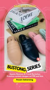 BARA - Bustong Drip Sepatu bustong flat teplek Wanita sepatu kasual
