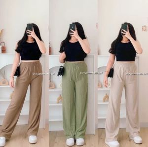 Celana Knit Nyaman dan Tahan Lama: Celana Kulot Knit Kiyora Premium