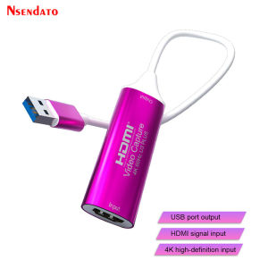 4K 60Hz USB3.0 HDMI Audio Video Mjpeg Capture Card Adapter 1080P 60fps USB HDMI Game Grabber Recorder Box For Live Streaming PC