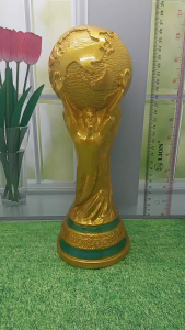 Piala dunia murah tinggi 27 cm replika trophy fifa world cup warna emas