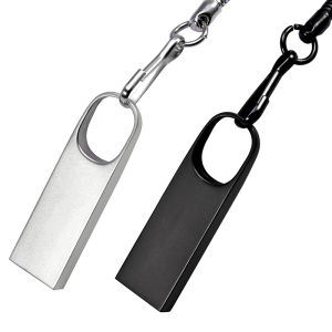 Jaster | JASTER Business Gift USB Flash Drive 128GB Free Key Chain Memory Stick 64GB Black Silver Pen Drive 32GB Real Capacity USB Stick