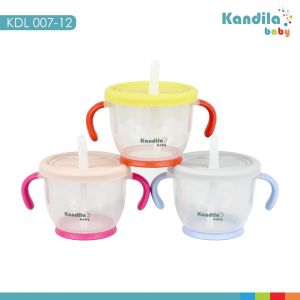 Kandila Baby Straw Cup KDL007-12 - Kandila Cup De Mug Training Cup - Botol Minuman Sedotan Anak Bayi Wadah Snack Handle Pegangan