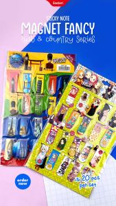 20pcs Pembatas buku magnet / stick note magnet / bookmark / stickey note magnet CX006