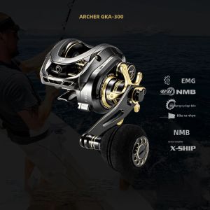 Máy Câu Cá SOLOKING GKA300 Lực Kéo 9.5KG Tỉ Số Truyền 6.4 Bánh Răng Bằng Đồng Thau Cuộn Sâu Dùng Cho Câu Biển Đá Sông.