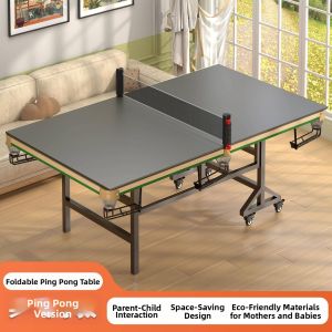 MEISITEKEKE | 2-in-1 Indoor Mini Foldable Table Tennis & Billiard Table