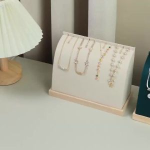 Giá Đỡ Trưng Bày Đồ Trang Sức Bằng Gỗ Sáng Tạo Dành Cho Dây Chuyền Mặt Dây Chuyền Vòng Tay - Hộp Đựng Đồ Trang Sức Thân Thiện Với Môi Trường Trưng Bày Trên Quầy