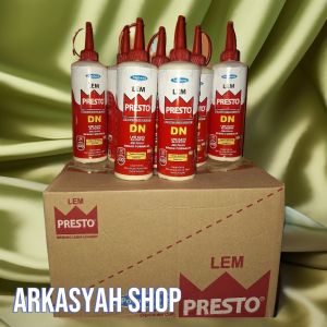 LEM PRESTO ALIFATIK DN 600 GRAM 7 BOTOL(LEM KAYU LEM SUPER LENGKET LEM SERBAGUNA)