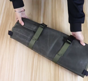 Wax Chef Roll Bag Large Capacity Portable Kitchen Utensil Organizer Waterproof & Anti-Scratch Chef Knife Case