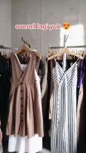 DRESS OL OVER ALL KOREAN STYLE VINTAGE