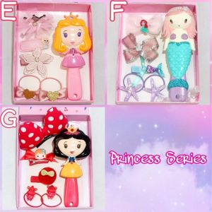AKSESORIS RAMBUT ANAK PEREMPUAN SISIR JEPIT RAMBUT PRINCESS ELSA FROZEN MERMAID SNOW WHITE AURORA