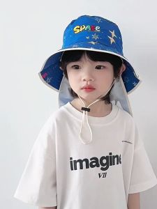 หมวกบักเก็ตเด็ก 1-5 ปี กันแดด ผ้า Polyester ลายการ์ตูน/ดาว ปรับรัดได้