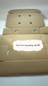 [SG Ready Stock] 8 Inch White Pizza Box With Holes | Dessert Box | Takeaway Box | Food Grade Kraft Interior [1pcs]