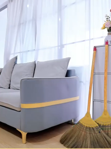 100*55CM Sapu Rayung Gagang Kayu Pruduk Terlaris Di Tulungagung Ramah Lingkungan Mangcao Sapu Rayung Gagang Panjang Tahan Lama