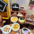 Mô Hình Piano Cake Pearl Coconut Milk Bowl Mango Ice Cream Coffee Micro Model Display Decorative Accessories Hiện Có. 