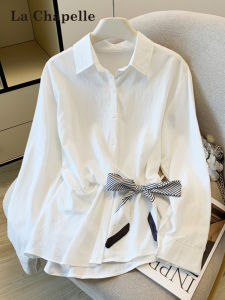 La Chapelle | Bow-tie Long Sleeve Fitted Blouse