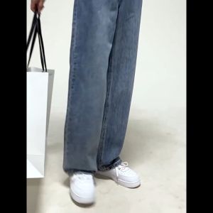 Tsion ขายดีสุด กางเกงยีนส์ขากว้างเอวสูง กางเกงยีนส์แฟชั้นทรงหลวม สายสตรีทห้ามพลาด เสริมความมั่นใจ สาวๆต้องมีติดตู้กันแล้วน้าาา🌈
