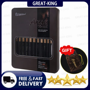 Graat-King Freebies 12pcs/Set brush combination brush pen hook nylon brush gouache watercolor pen oil painting acrylic beginner