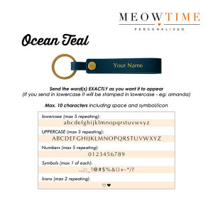 MeowTime Personalised - Hot-Foiled Vintage Leather Keychains top-grain cowhide perfect gift for friends and all occasions