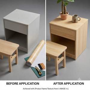 [Ready Stock] Wood Grain Contact Paper Self Adhesive Wallpaper Waterproof PVC Vinyl Film Kitchen Cabinet Table Furniture Sticker Roll