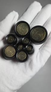 1PC Wood Round Stump Sandalwood Hollow Ear Gauge Plugs Expander Stretcher Gauge Piercing Body Jewelry For Man Woman 8MM-25MM