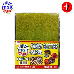 MGK Yellow Fancy Glitter Paper: Add Sparkle to Your Creations
