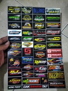 Stiker Soundsystem | Stiker Audio | Stiker Audio Soundsystem | Stiker Sound System Anti Air | Stiker Logo Sound System Bahan