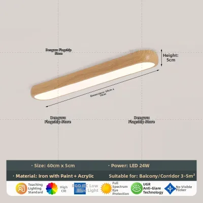 Retro Minimalist Linear Ceiling Light