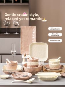 Mr.Snail | Elegant Household Ceramic Dinnerware Set For Wedding