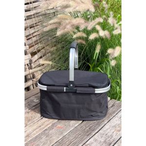 ตะกร้าผ้าเก็บอุณหภูมิ ตะกร้าใส่ของมีฝาปิด พับได้ สำหรับปิคนิค แคมป์ปิ้ง มีฉนวนเก็บความร้อนอย่างดี