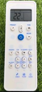 รีโมทแอร์ แคเรีย Carrier รุ่น CRW ใช้กับแอร์รูปทรงแบบนี้ใด้ทุกรุ่น Remote Air Carrier รีโมท เเคเรียร์