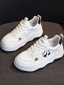 Senma Panda Womens Casual Shoes Spring 2025 Flat Bottom Sports Board Shoes Versatile Comfortable Breathable Slip-On Fashion