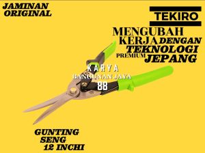 Gunting Seng Tekiro 12 Inchi - Gunting Holo - Gunting Loket - Gunting Kawat - Original Tekiro