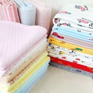 Thickened Pure Cotton Knitted Baby Romper Warmth Insulation Cotton Fabric Baby Wrap Material Autumn Winter Childrens Handmade DIY