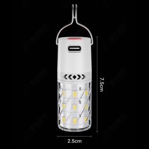 LED Portable Flashlight Camping Emergency Light 3 Mode Lighting Tent Lamp Rechargeable Night Light for Hiking Fishing Hurricane