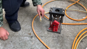 50Pcs/set Crimping Machine Portable Manual Hydraulic Hose Clamp Press High Pressure Spray Pipe Joint Special