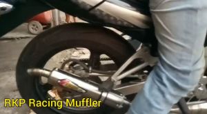 Knalpot Ninja 150 R RR SS 2 tak kolong Creampie NS2 stainless steel leher L kenalpot racing motor
