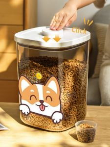 Pet Food Storage Bucket Dog Food Sealed Box Cat Food Vacuum Sealed Tin Kitchen Organizer Pet Supplies Pet Snacks Dry Food Holder