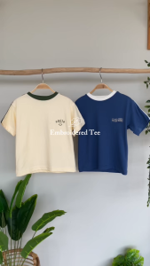 LEWIS EMMA - Embroidered Tee (6 Bulan-12 Tahun) Kaos Anak Laki-Laki / Atasan Lengan Pendek