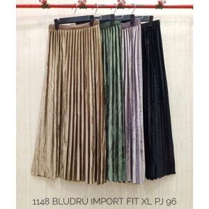 ( COD ) Rok wanita premium plisket bludru/rok jumbo 7/8