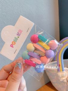 กิ๊บติดผม Duckbill สีลูกกวาดสําหรับเด็ก นักเรียน เครื่องประดับผมรูปหัวใจสีสันสดใส น่ารัก ถั่วถั่ว เรียบง่าย Match