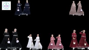 Gamis anak Savina maxy kids Ceruty Babydoll pull puring untuk usia anak 5 - 16th