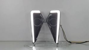 ไฟเดย์ไลท์ LED DRL 2ชิ้น 12V สำหรับรถยนต์ Toyota Veloz 2021-2023 สีเหลือง สัญญาณไฟเลี้ยวสำหรับวิ่งกลางวัน ไฟตกแต่งผ้าคลุมรถ